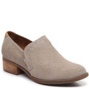 TOMS Dusty Gold Star Suede Shaye Bootie Size 6